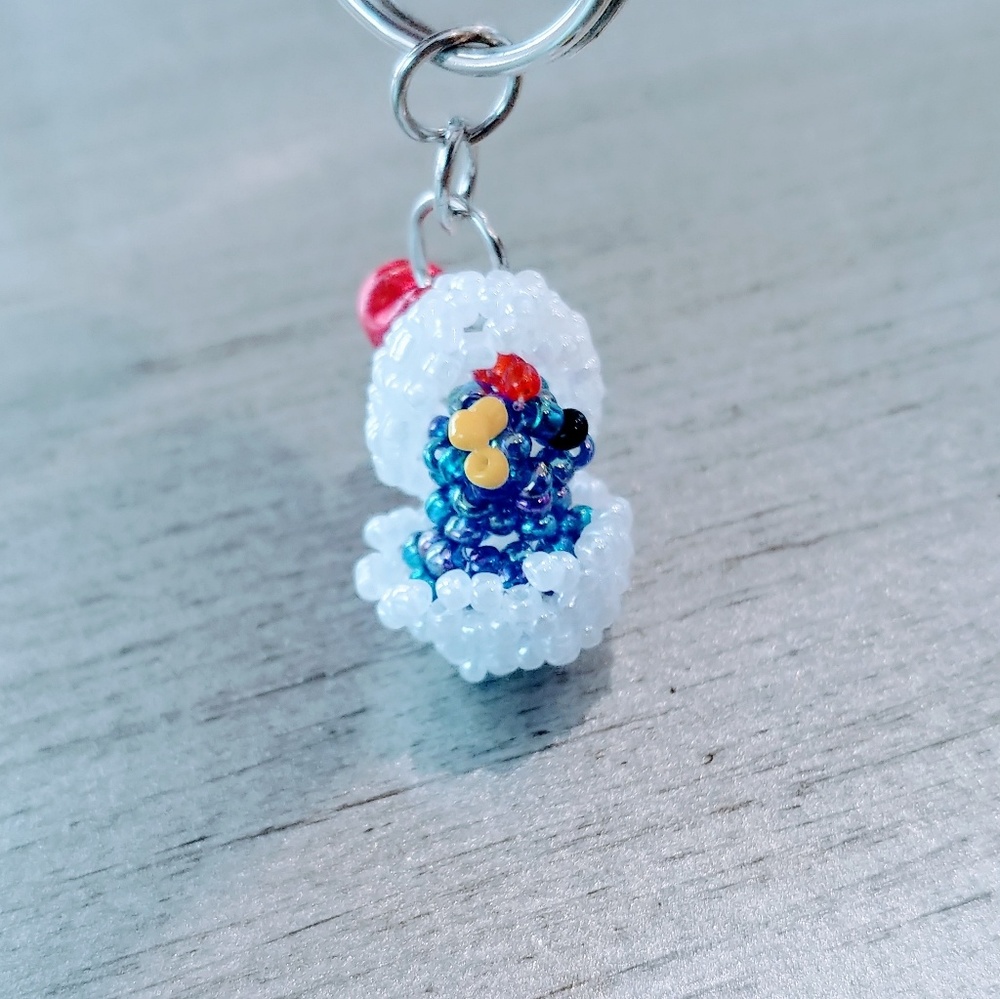 Hatched Egg Beaded Key Chain